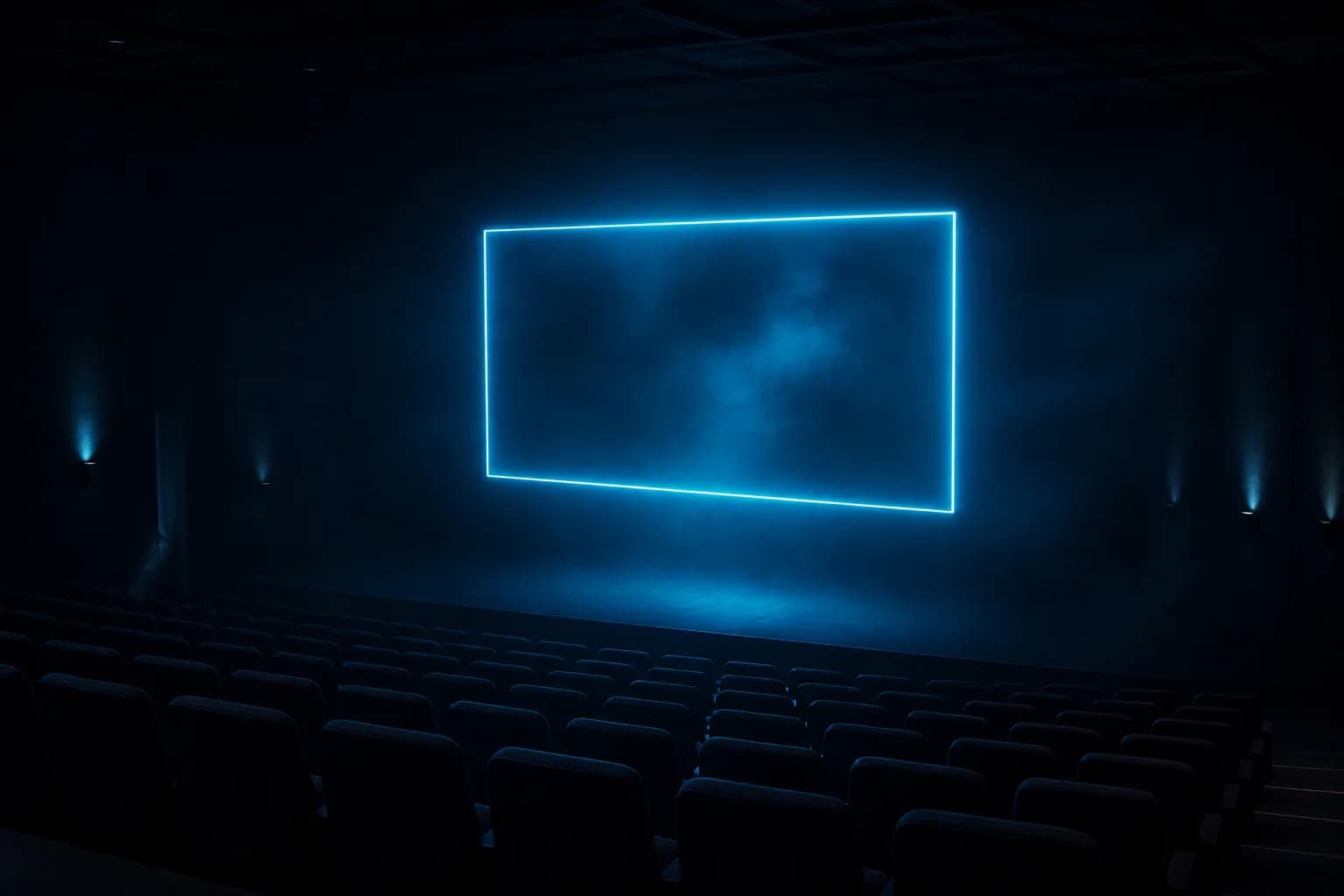 An empty screening room