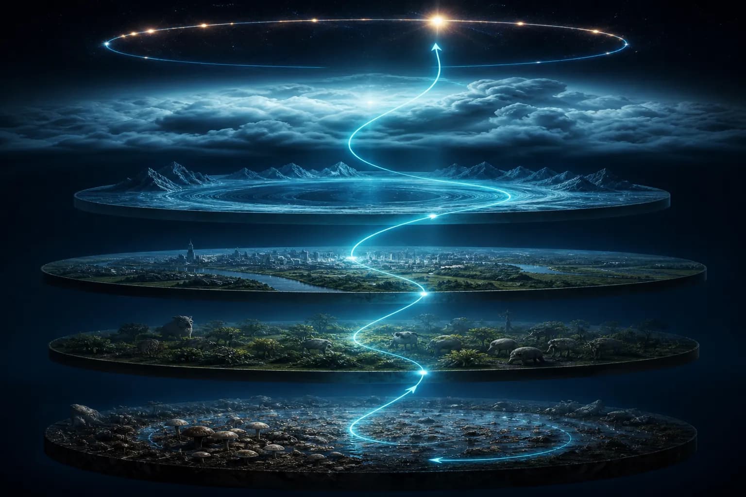 The cycle of the ten thousand things: being human is the last gate